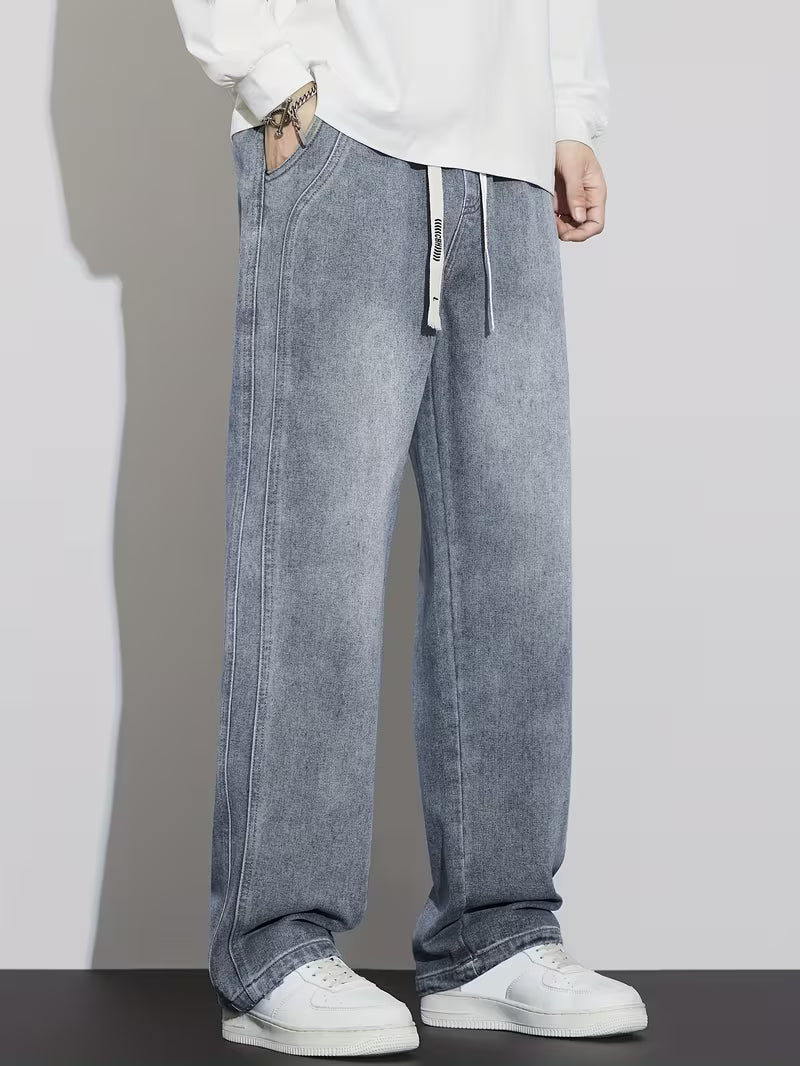 Men’s Water-Washed Trendy Jeans